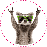 Racoon with glasses - Boost morale and motivation